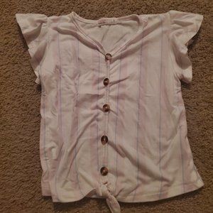 Girls tie front tshirt